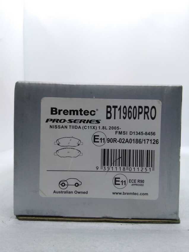 Bremtec Pro-Series Front For Nissan Tiida 2005-On