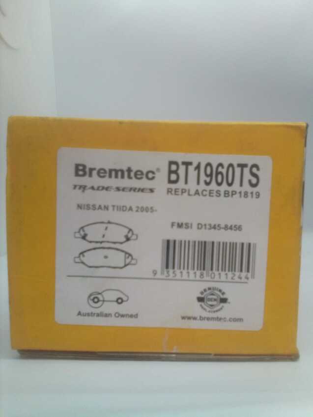 Bremtec Trade-Series Front Brake Pad Set For Nissan Cube Z11 1.4L /1.5L