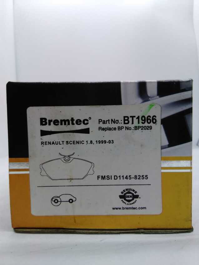 Bremtec Trade-Series Front Brake Pad Set For Renault Scenic 1.8L 1999-03