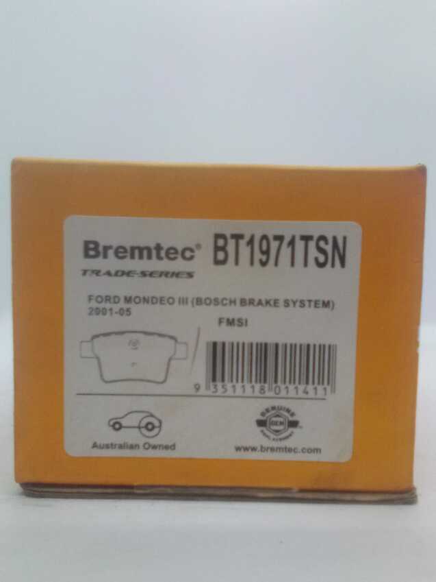 Bremtec Trade Line Disc Brake Pads - BT1971TSN