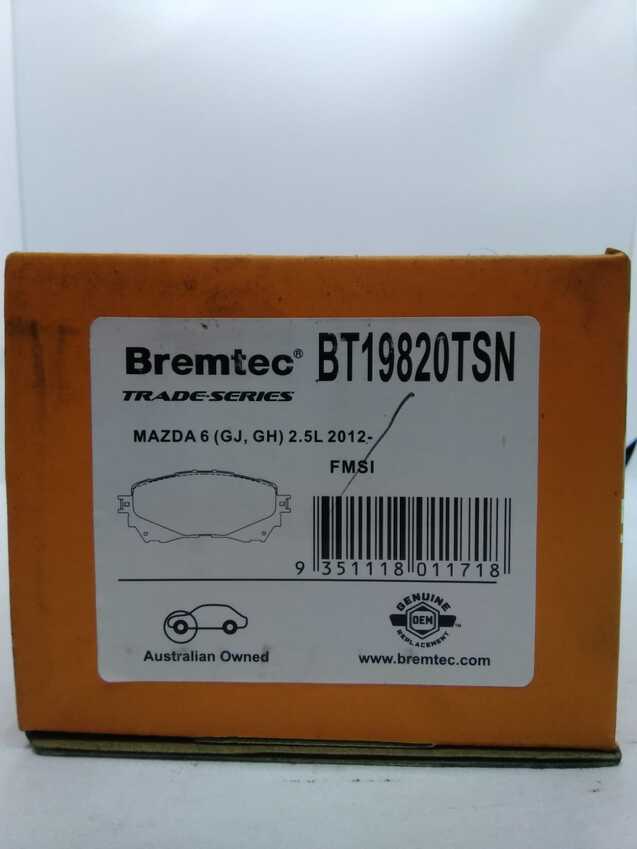 Bremtec Trade Line Disc Brake Pads - BT19820TSN