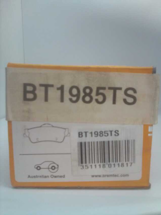 Bremtec Trade Line Rear Brake Pad For Holden Commodore VE 3.0L V6,6.0L V8