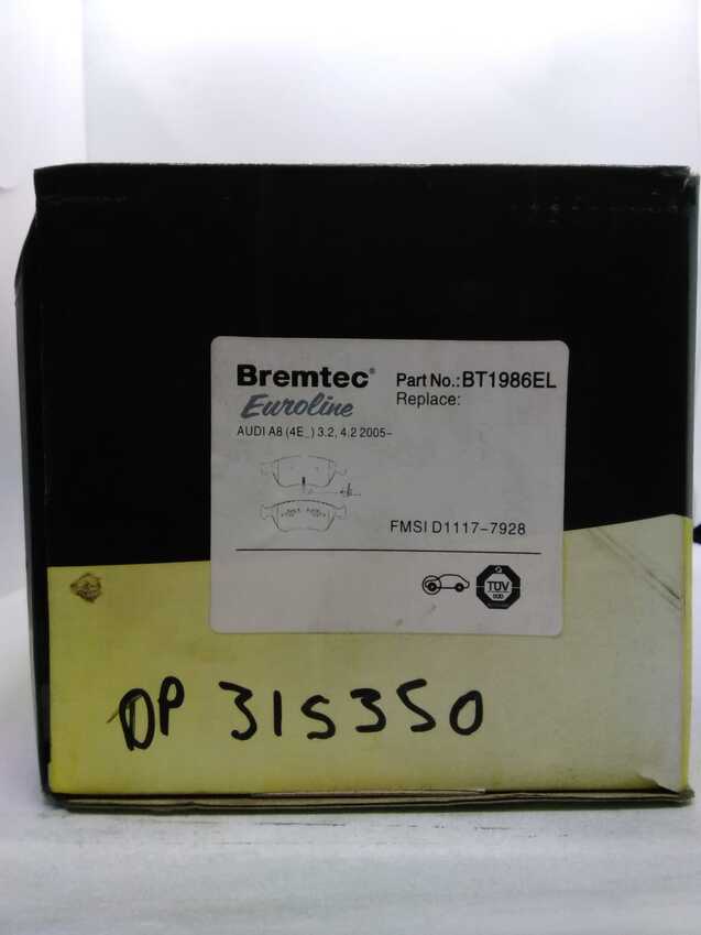 Bremtec Euroline Ceramic Brake Pad - BT1986EL