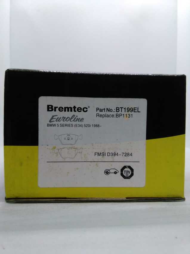 Bremtec Euroline Front Brake Pad Set For BMW 520I E34 1988-1996