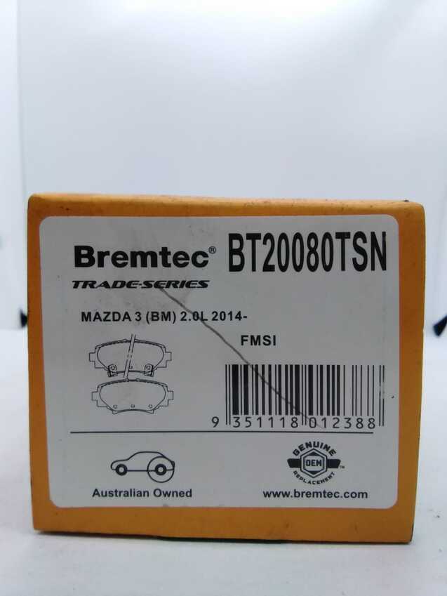 Bremtec Trade Line Disc Brake Pads - BT20080TSN