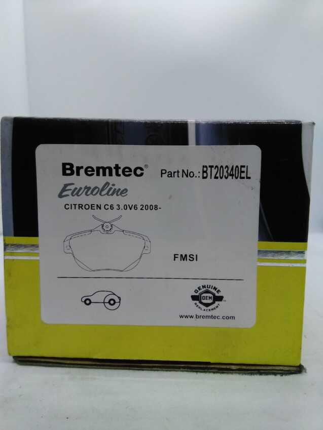 Bremtec Euro Line Ceramic Disc Brake Pads - BT20340EL