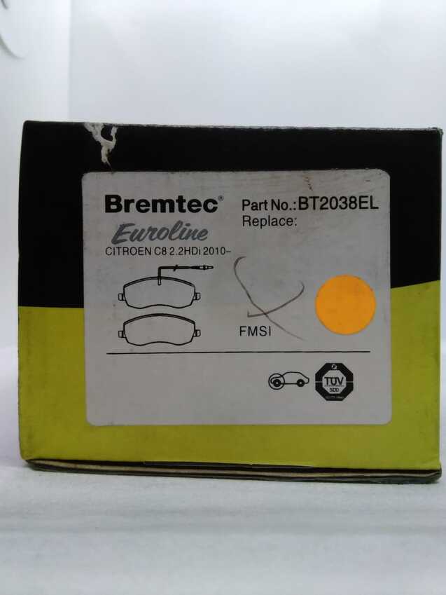 Bremtec Euro Line Ceramic Disc Brake Pads - BT2038EL