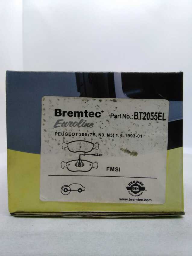 Bremtec Euro Line Ceramic Disc Brake Pads - BT2055EL