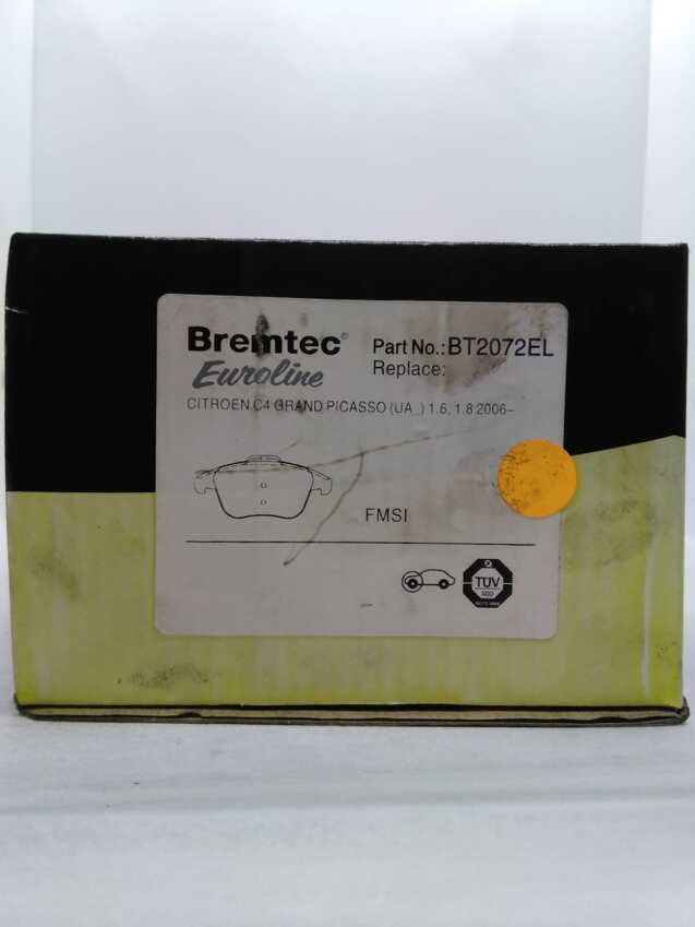 Bremtec Euro Line Ceramic Disc Brake Pads - BT2072EL