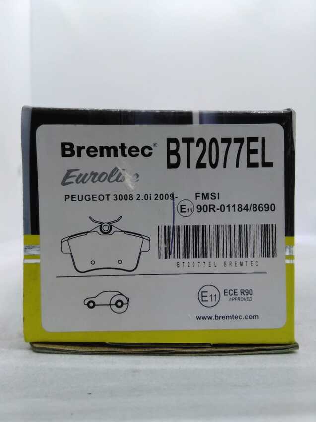 Bremtec Euro Line Ceramic Disc Brake Pads - BT2077EL