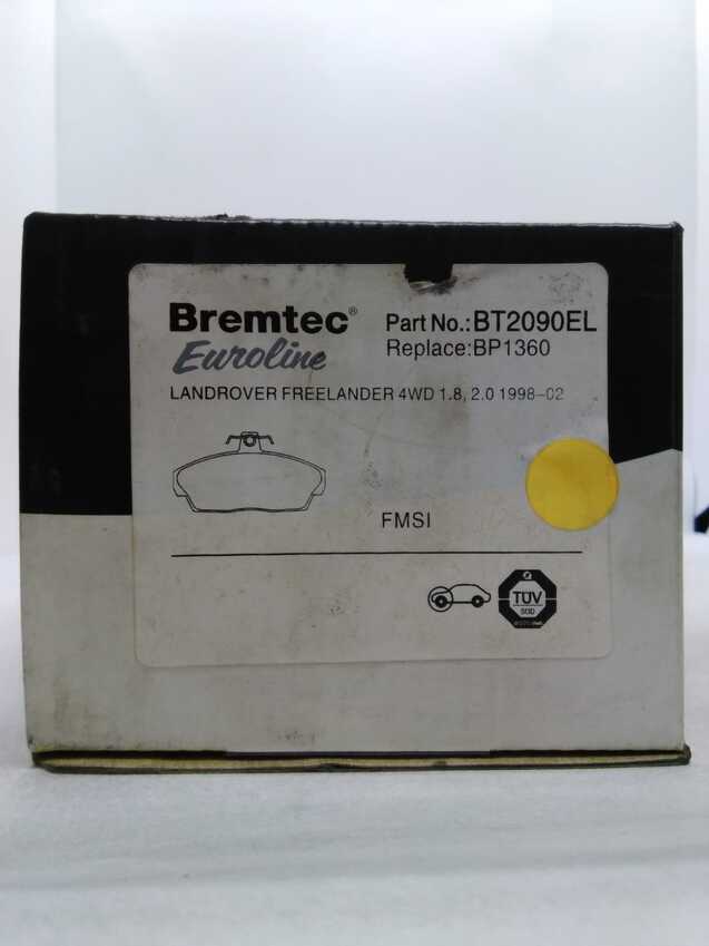Bremtec Euroline Front Brake Pad Set For Land Rover Freelander 2004-2007