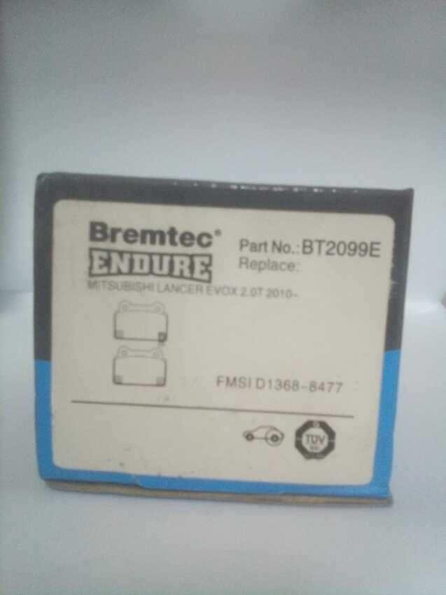Bremtec Endure 4WD Rear Brake Pad For Mitsubishi Lancer  EVO X 2.0L [CJ, CY, CF]