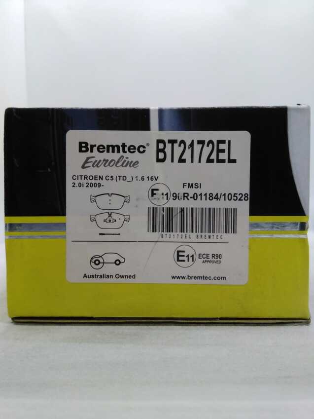 Bremtec Euro Line Ceramic Disc Brake Pads - BT2172EL