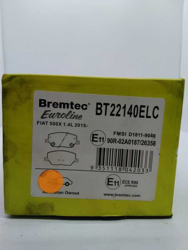 Bremtec Euroline Ceramic Brake Pad - BT22140ELC