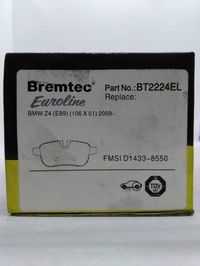 Bremtec Euro Line Ceramic Disc Brake Pads - BT2224EL