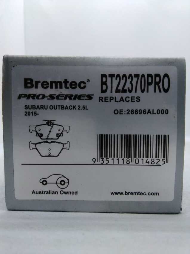 Bremtec Pro-Series Rear For Subaru Outback 2.5L 2015-On