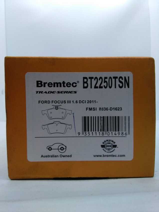 Bremtec Trade Line Disc Brake Pads - BT2250TSN