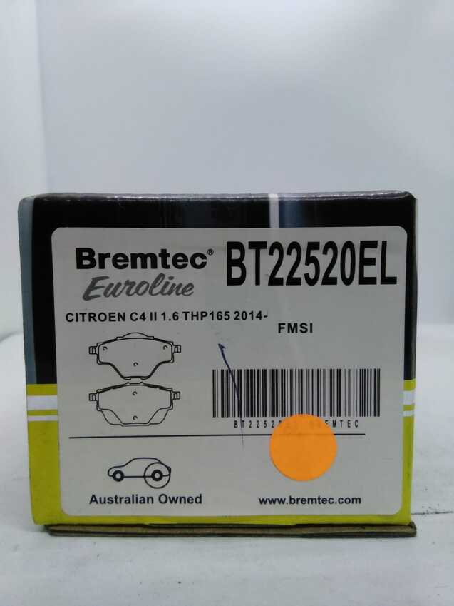 Bremtec Euro Line Ceramic Disc Brake Pads - BT22520EL