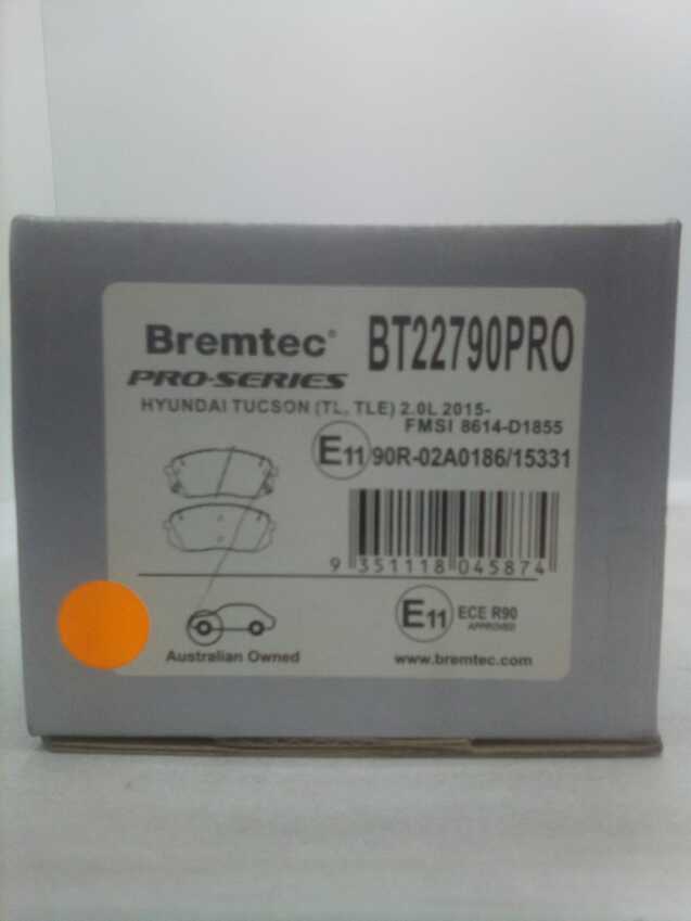 Bremtec Pro-Series Brake Pad - BT22790PRO