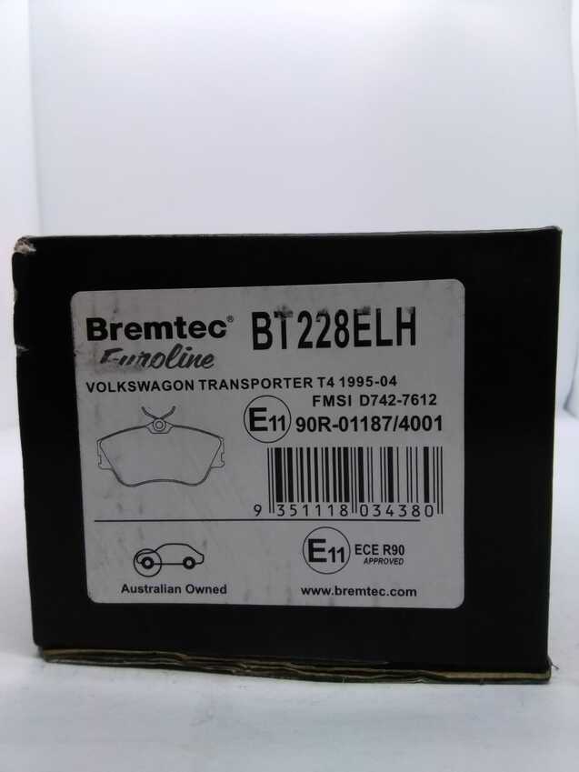 Bremtec Euroline Ceramic Front Brake Pad For VW TRANSPORTER / CARAVELLE