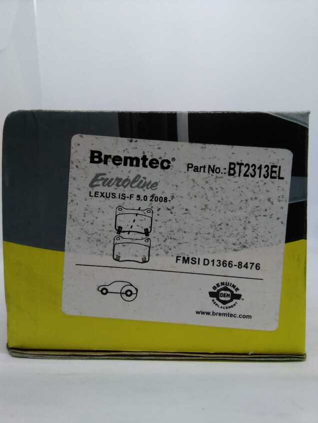 Bremtec Euroline Ceramic Brake Pad - BT2313EL