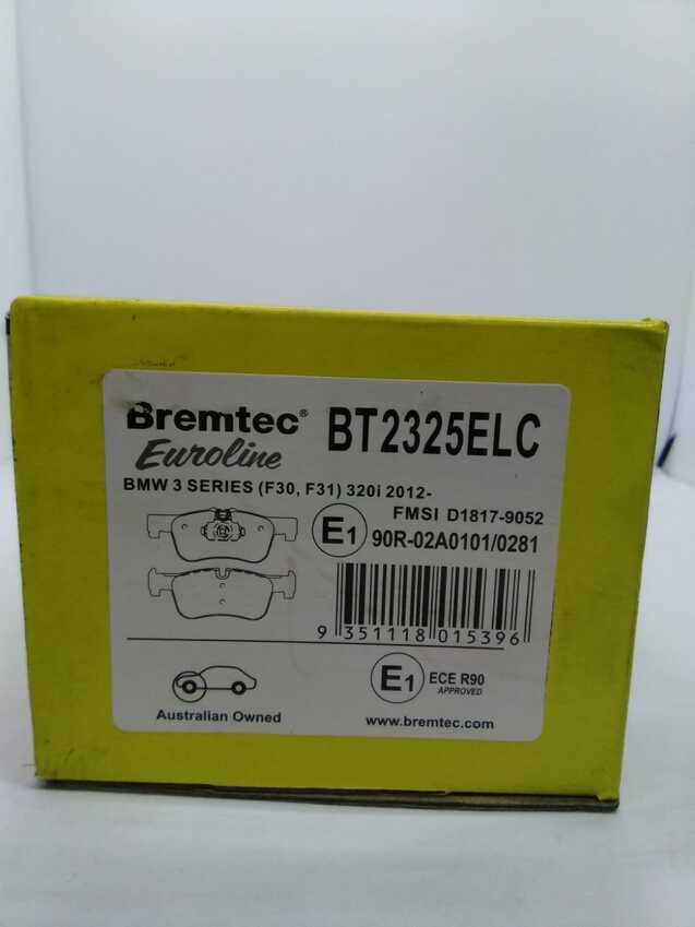 Bremtec Euroline Ceramic Front Brake Pad For BMW 1 116,118 F21,F20 1.6L,2.0L