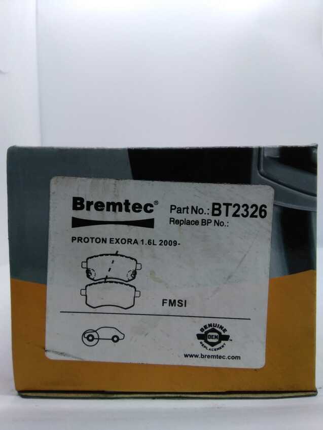 Bremtec Trade-Series Front Brake Pad Set For Proton Exora 1.6L 2009-On