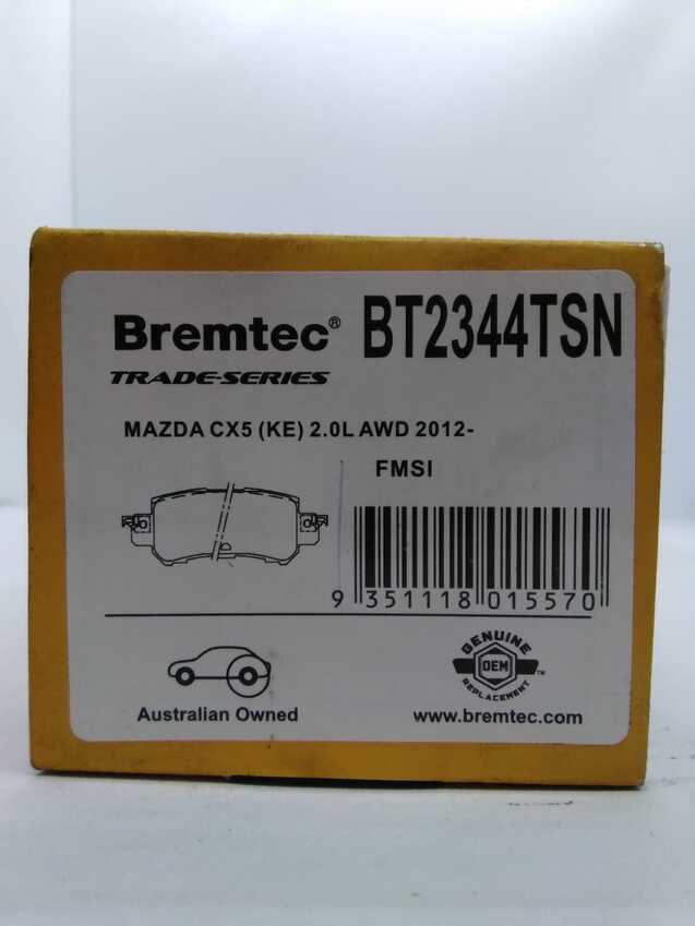 Bremtec Trade Line Disc Brake Pads - BT2344TSN