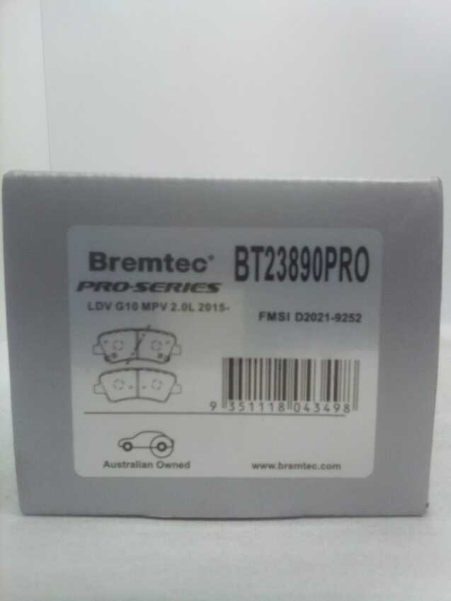 Bremtec Pro-Series Front Brake Pad For Holden Commodore VF 3.0L V6,6.2L SS, SS-V