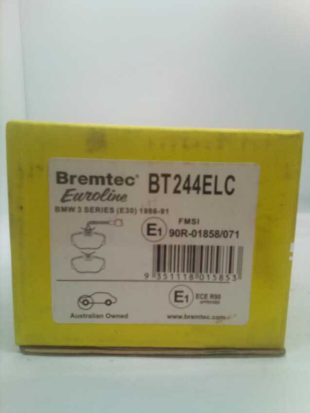 Bremtec Euroline Ceramic Front Brake Pad For BMW 3 ,LAND ROVER DISCOVERY V8