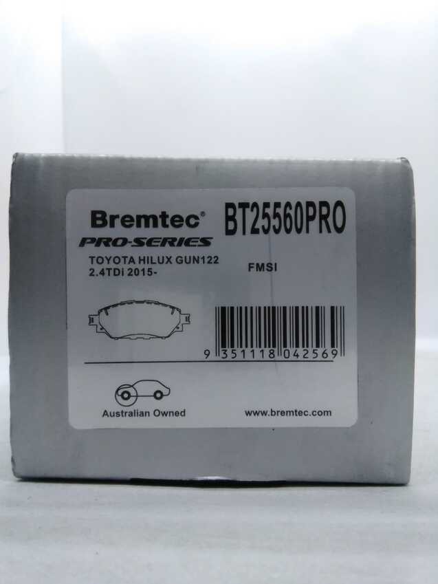 Bremtec ProSeries Front Brake Pad For Toyota Hilux GUN136,GGN120,TGN121