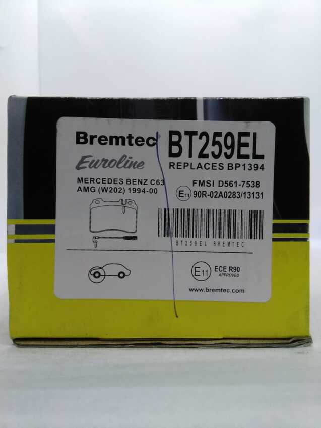 Bremtec Euroline Front Brake Pad Set For Mercedes-Benz E-Class [C124 W124 S124]