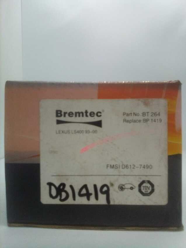 Bremtec Trade-Series Front Brake Pad Set For Lexus LS400 1993-00