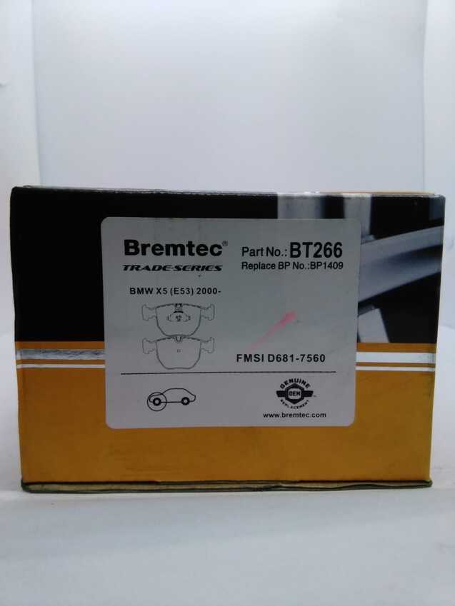 Bremtec Trade-Series Front Brake Pad Set For BMW X5 E53 2000-On 