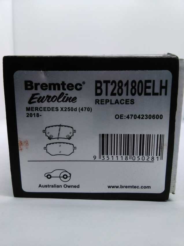 Bremtec Euroline Ceramic Brake Pad - BT28180ELH