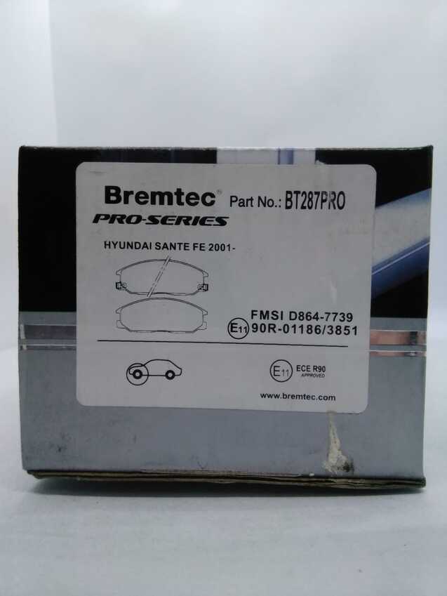 Bremtec Pro-Series Front Brake Pad Set For Hyundai Sante FE 2001-On 