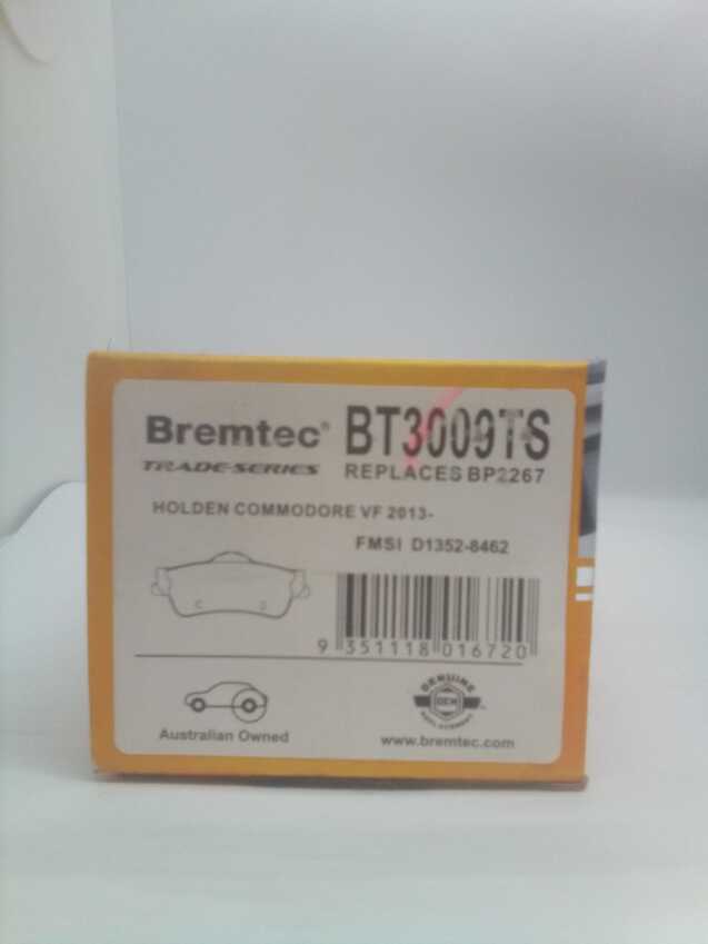 Bremtec Trade-Series Rear Brake Pad Set For Holden Calais VF 3.6L/6.0L V6 V8