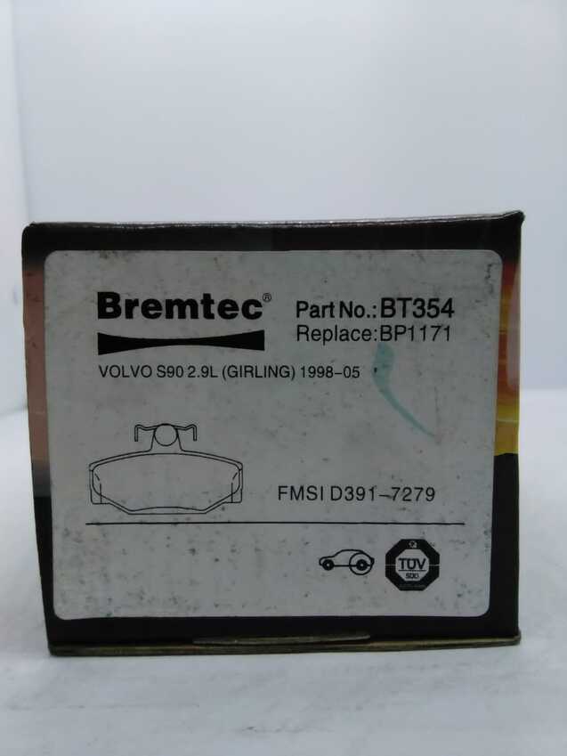 Bremtec Rear Brake Pad Set For Volvo 740 [744] 2.3L 1983 - 1992