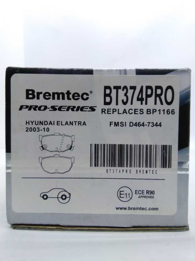 Bremtec Pro-Series Rear Brake Pad Set For Hyundai Elantra 2003-10