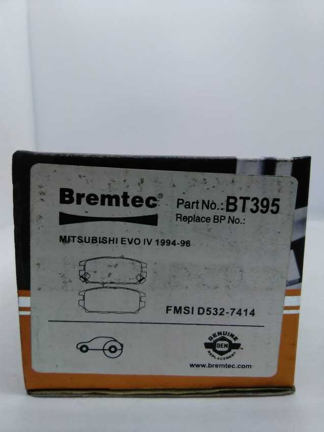 Bremtec Trade-Series Rear Brake Pad Set For Mitsubishi EVO IV 1994-98 