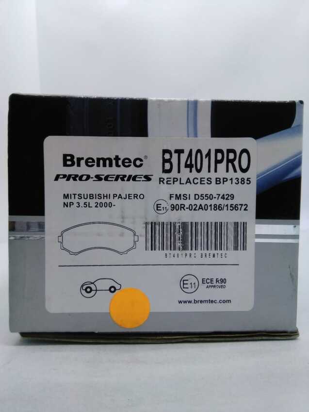 Bremtec Pro-Series Front Brake Pad Set For Mitsubishi Pajero NP 3.5L 2000- 