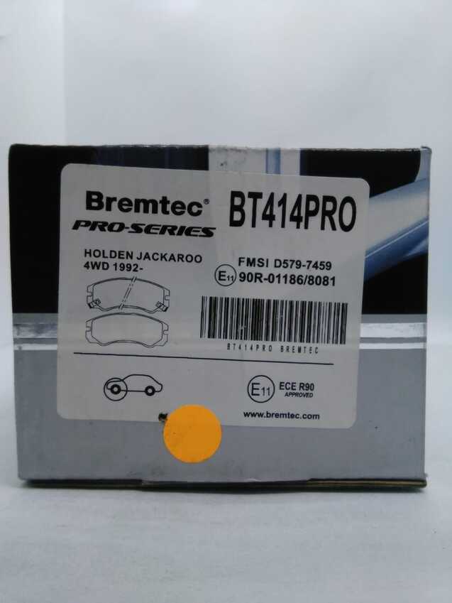 Bremtec Pro-Series Front Brake Pad Set For Holden Jackaroo 4Wd 1992-On