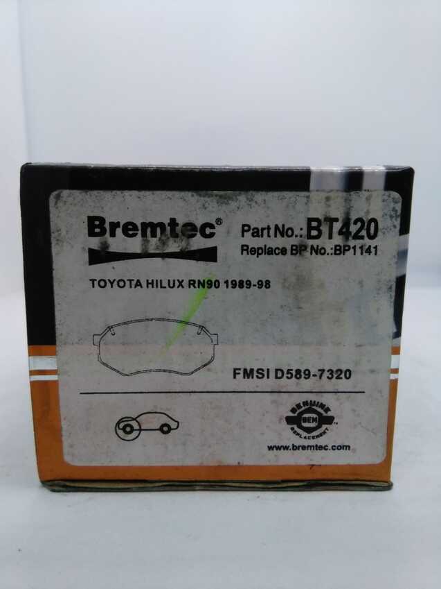 Bremtec Front Brake Pad Set For Toyota Cressida MX83 3.0L 1988 - 1993
