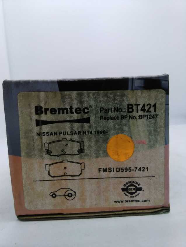 Bremtec Trade-Series Rear Brake Pad Set For Nissan Pulsar N14 1990-On
