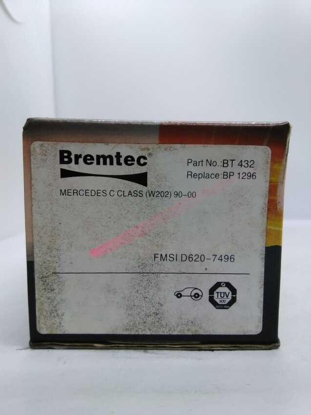 Bremtec Trade-Series Rear Brake Pad Set For Mercedes C Class W202 1990-00