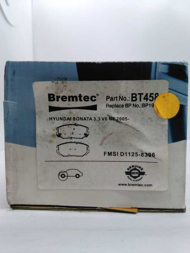 Bremtec Trade-Series Front Brake Pad Set For Hyundai Sonata 3.3L V6 NF 2005-On