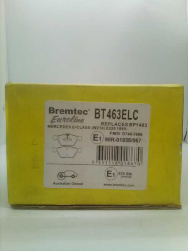 Bremtec Euroline Front Brake Pad Set For Mercedes-Benz S [W210 S210 W211  W220]