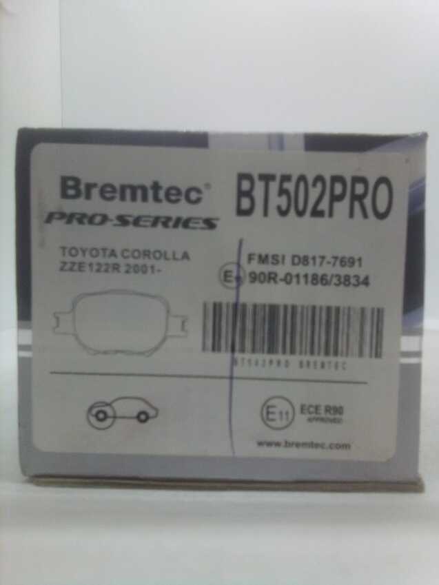 Bremtec Pro-Series Front Brake Pad Set For Toyota Celica  ZZT231R 1999- 