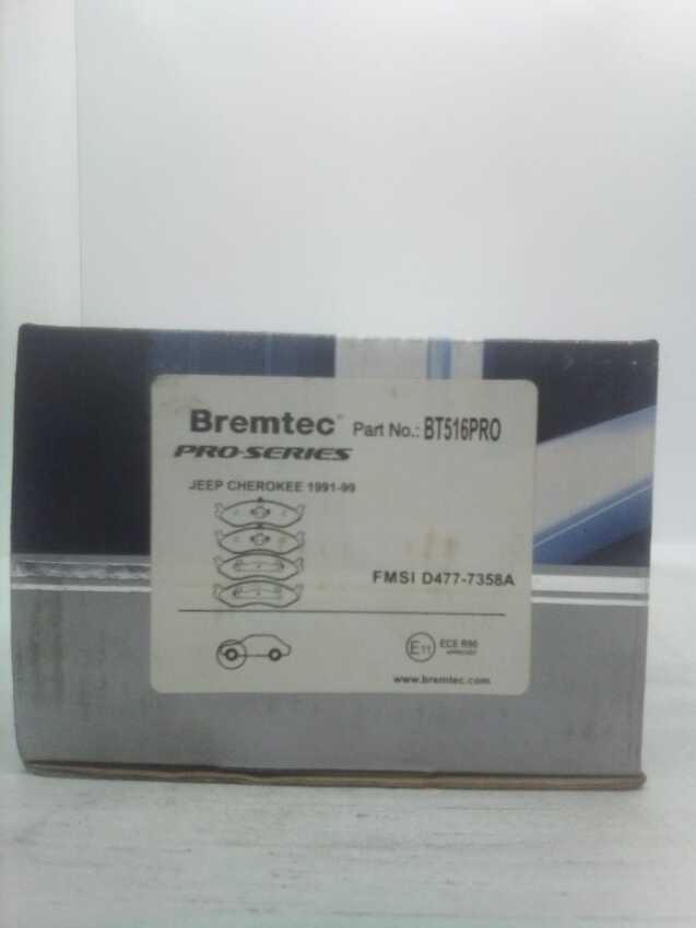Bremtec Pro-Series Front Brake Pad Set For Jeep Cherokee 1991-99 