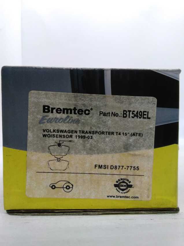 Bremtec Euro Line Ceramic Disc Brake Pads - BT549EL